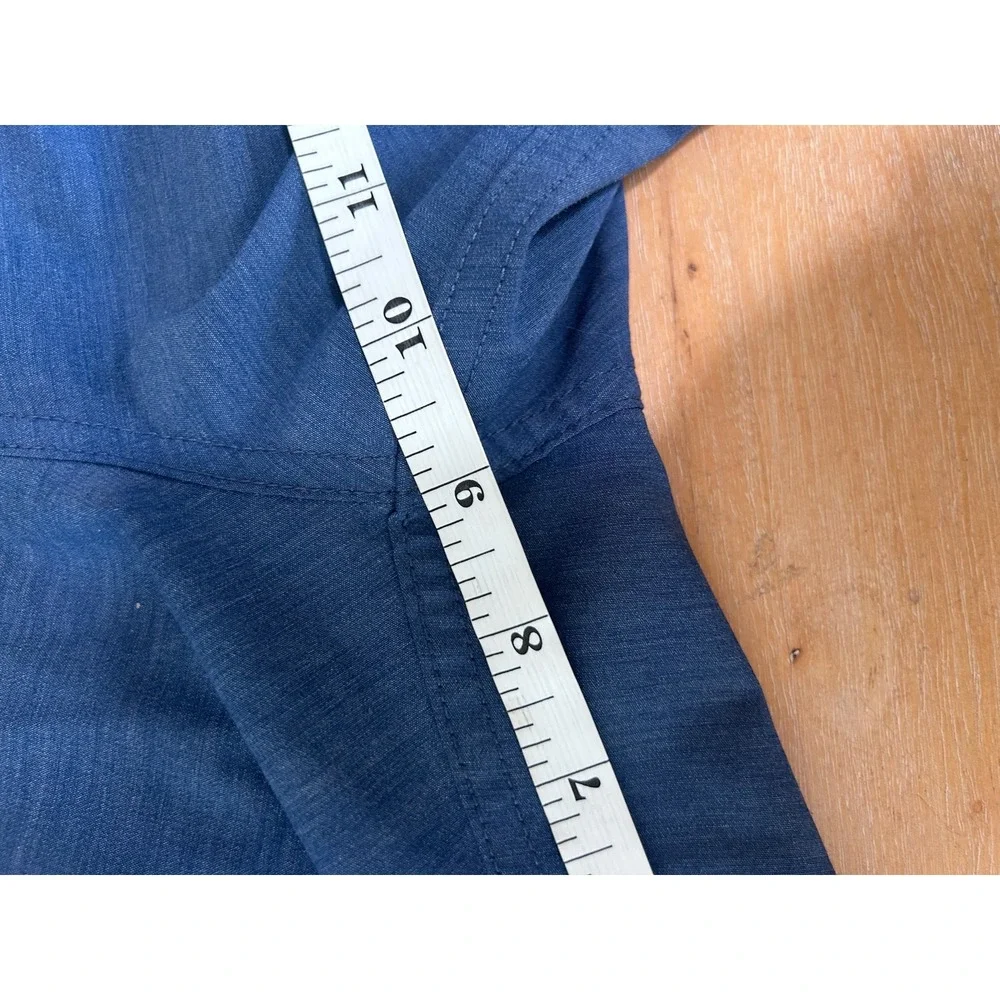 Faherty All Day Shorts Mens 38 Blue Heathered Hybrid Quick Dry Stretch‎ Summer
